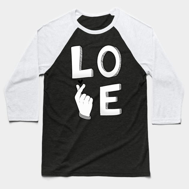 LOVE K-POP Baseball T-Shirt by ChasingBlue